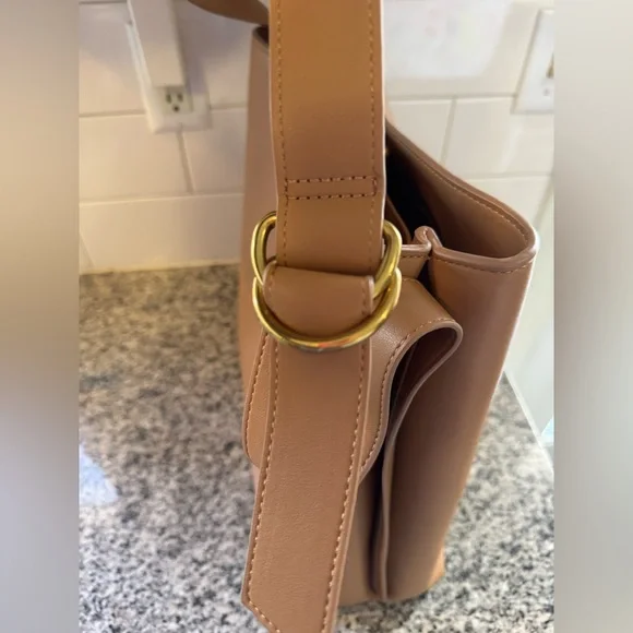 NWOT MNG/Mango Tan Shoulder Bag - Picture 4 of 8